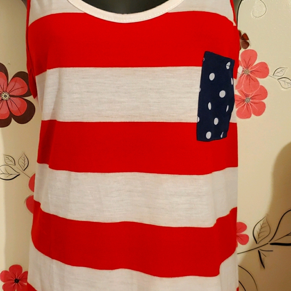 American Flag tank top